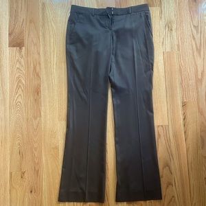 Theory - Demitria Pant in Good Wool - Chocolate Brown